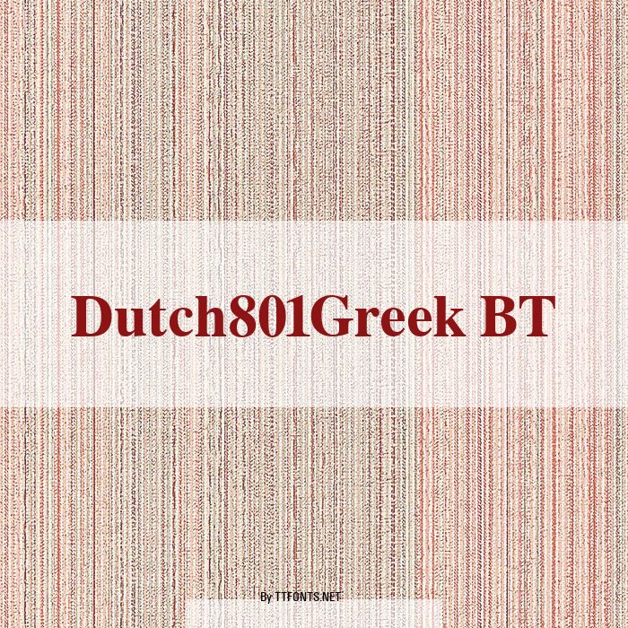 Dutch801Greek BT example